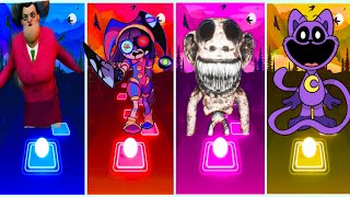 Pomni abstracted VS POU Vs Poppy Playtime 3 CatNap VS SMILING CRITTERS ANIMATRONIC VS Zoonomaly [upl. by Llertac]