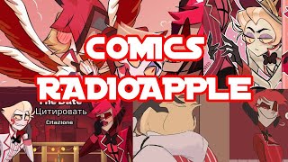 quotComics RadioApplequot  Alastor x Lucifer  Hazbin Hotel  Comic español con subtítulos [upl. by Sipple418]