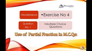 Class 10th Math Misc Exercise NO 4 MCQs [upl. by Stepha]