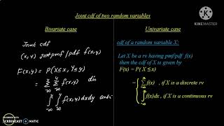 Bivariate random variables  part1 [upl. by Heger758]