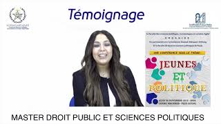 Témoignage  Master Droit Public et Sciences Politique  FSJESAgdal [upl. by Lisan732]