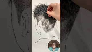 Drawing Mens Hairstyles in 30 Seconds  Easy Hair Tutorial shorts [upl. by Oinolopa]