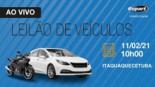 Leilão Ao Vivo de Carros  Copart Brasil  Itaquaquecetuba  1102  10h00min [upl. by Otreblif766]