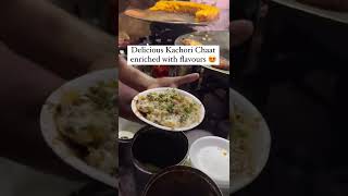 BEST KACHORI CHAAT 😍😍  shorts indianstreetfood kachori tasty [upl. by Liag]