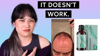 Rosemary oil for hair growth How to spot bad science [upl. by Ingemar]