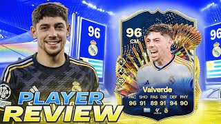 😱96 TOTS VALVERDE PLAYER REVIEW  EA FC 24 ULTIMATE TEAM [upl. by Asenad531]