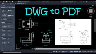 How to convert AutoCAD DWG File to PDF [upl. by Ettezus]