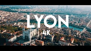 LYON  FRANCE   Ville de Lumière 4K [upl. by Anahir]