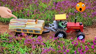 Diy mini tractor making chaff cutter machine amp wood load dangerous situation SaneCreator2 [upl. by Nolyarg]