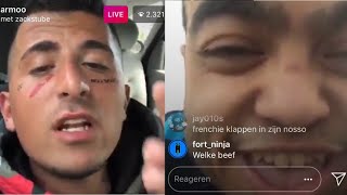 Armoo en ZacksTube live over fake beef EXPOSED [upl. by Haakon549]