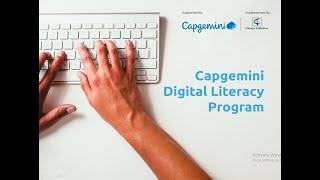 Introduction to Capgemini Digital Literacy Program [upl. by Bertram]