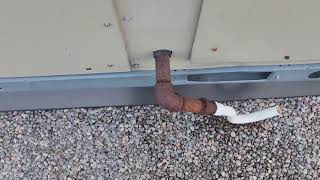 Allied Packaged RTU Is leaking Water Inside The Building  Poor Workmanship [upl. by Quinby920]