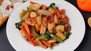 চাইনিজ চিকেন এন্ড ভেজিটেবল স্ট্যার ফ্রাই  Chicken amp Veggie Stir Fry  Bangla Vegetable Recipe [upl. by Nunciata]