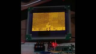 Doom on an RPi picow with an ElectroLuminescent industrial display shorts [upl. by Jammal]