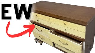 TRASHED amp FILTHY Unbelievable Laminate Dresser MAKEOVER [upl. by Azar]