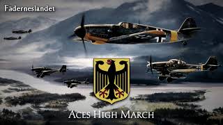 Fictional March of the German Luftwaffe  quotAces High Marchquot [upl. by Diahann]