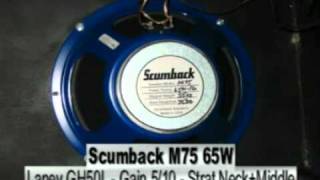 Scumback M75 vs Celestion Greenback Heritage [upl. by Brelje]