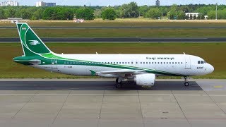 IRAQI Airways A320 YIARB Landing at Berlin Tegel Airport from Erbil Full HD [upl. by Ibrek]