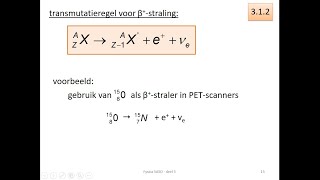 kernfysica  soorten radioactieve straling en transmutatieregels [upl. by Nappy]