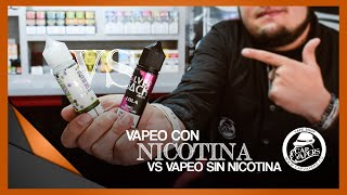 VAPEO CON nicotina vs SIN nicotina ► ► Comparando con CapVapers [upl. by Odille135]