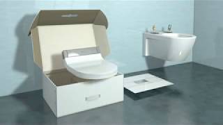 Montagevideo Duravit SensoWash E douchetoiletzitting [upl. by Yeldarb482]