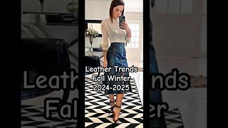 Wearable Leather Trends That Will DOMINATE Fall 2024 [upl. by Reinert]