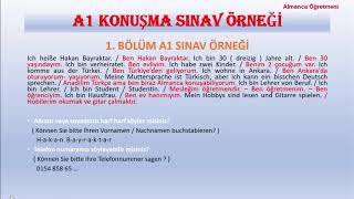 ALMANCA A1 SINAV ÖRNEĞİ  ALMANCA A1 SINAVI [upl. by Olethea]