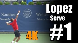 Feliciano Lopez in 4k  Serve 1  Western amp Southern Open 2014 [upl. by Herminia]