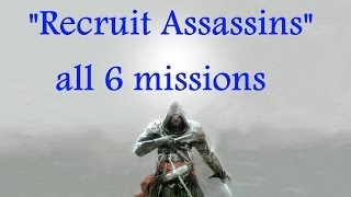 quotAssassins Creed Revelationsquot walkthrough 100 sync All 6 side missions quotRecruit Assassinsquot [upl. by Doug]