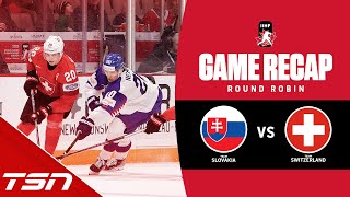 Slovakia vs Switzerland  2023 World Juniors Highlights [upl. by Nylaehs528]