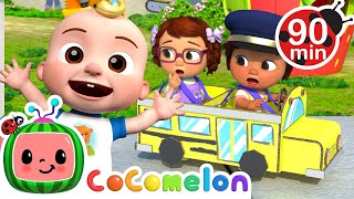 Wheels on the Bus on the Playground  CoComelon  Songs and Cartoons  Best Videos for Babies [upl. by Ahsitruc]