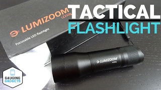 Tactical CREE LED Flashlight Review  LUMIZOOM LZ250g [upl. by Eecrad554]