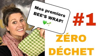 Comment faire des BEES WRAP Emballage à la cire dabeille  ECO TRUCS [upl. by Aleka]