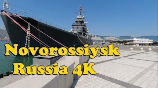 Walk around Novorossiysk Russia 4K [upl. by Ateiram]