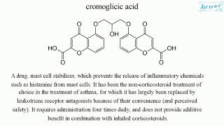 cromoglicic acid English  Medical terminology for medical students [upl. by Eidoc513]