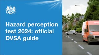 Hazard perception test 2024 official DVSA guide [upl. by Ellga]