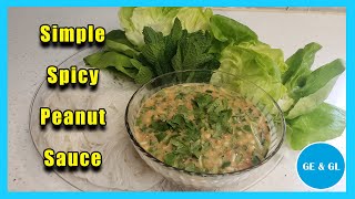 Simple Spicy Peanut Sauce [upl. by Bodnar189]