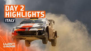 Day 2 Highlights  WRC Rally Italia Sardegna 2023 [upl. by Laamaj]