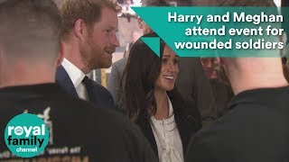 Harry and Meghan attend event for wounded soldiers [upl. by Owen]