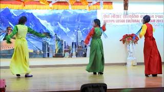 Tibetan Dance Performing by Sherpa Girls [upl. by Nere]