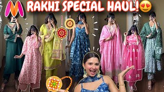 MYNTRA Rakhi Special😍HUGE Myntra Kurta Sets Haul💕5080 Off😍  Rupal Yadav [upl. by Aleetha370]