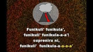 FUNIKULI FUNIKULA  Esperanto Karaoke of Neapolitan song Funiculì Funiculà [upl. by Shell]