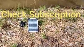 Lewisia 5 watt Solar pond air pump [upl. by Julia788]