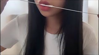 ASMR 마이크 먹방 입소리 ෆ“ෆ  니블링 asmr  mic nibbling  mouth sounds asmr [upl. by Waylan]