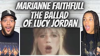 WOAH FIRST TIME HEARING Marianne Faithfull  The Ballad Of Lucy Jordan REACTION [upl. by Nappie]