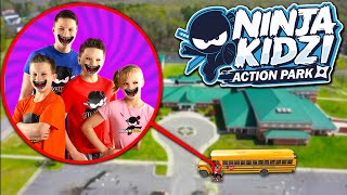 Drone Catches NINJA KIDZ TV AT HIGH SCHOOL EVIL NINJA KIDS IN REAL LIFE [upl. by Wetzel625]