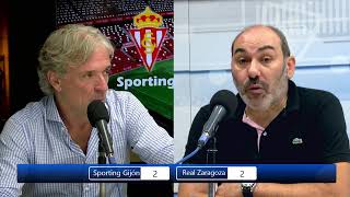 Retransmisión Sporting Gijón  Real Zaragoza [upl. by Osnerol]