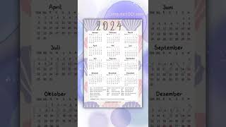 Kalender 2024 Gratis [upl. by Tudor]