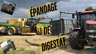 Epandage de digestat à lETA Oise Agri TP  PLOEGER AT 4103 😱😱 [upl. by Ayrotal635]