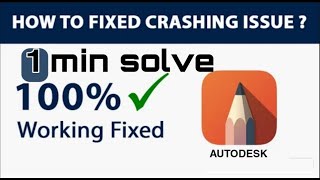 How To Solve Autodesk Sketchbook App Suddenly Crashing☄⚡ Problem in Mobile Phone [upl. by Danczyk929]